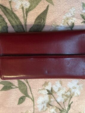 GREAT COND LONG COACH WALLET BURGUNDY